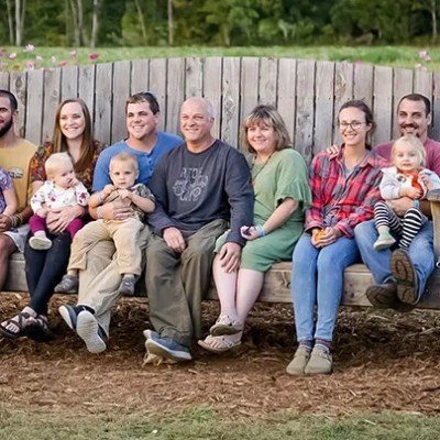 a group of people posing for a photo